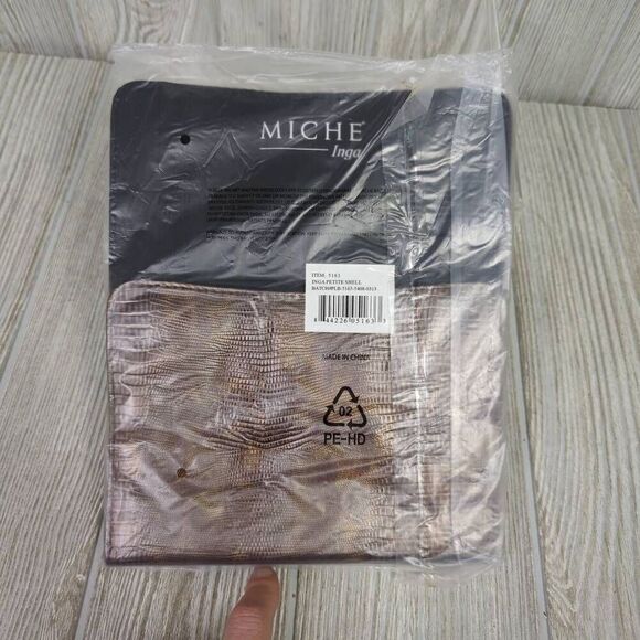 Miche Womens Inga Shell Bag Purse Cover Crocodile Copper Brown Discontinued New - Picture 5 of 8